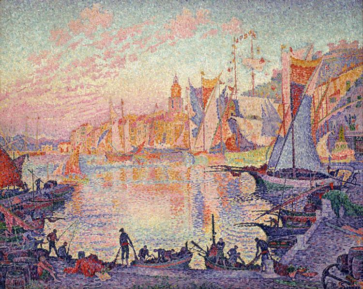 Paul Signac The Port of Saint-Tropez (mk09) Sweden oil painting art